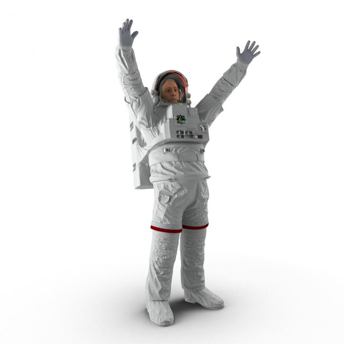 3D Astronaut Nasa Extravehicular Mobility Unit without Visor Rigged 2