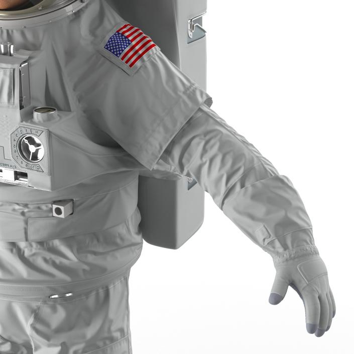 Astronaut Nasa Extravehicular Mobility Unit Rigged 2 3D