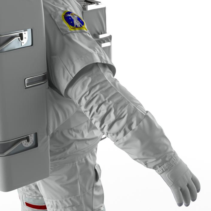 Astronaut Nasa Extravehicular Mobility Unit Rigged 2 3D