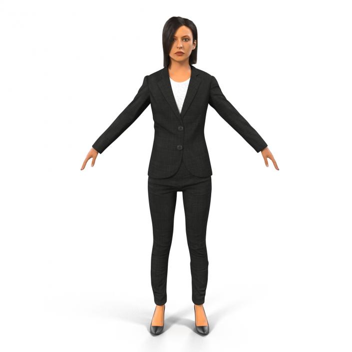 3D model Business Woman Mediterranean Rigged