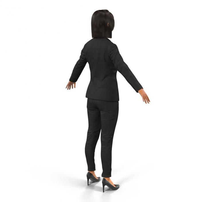 3D model Business Woman Mediterranean Rigged