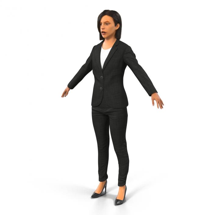 3D model Business Woman Mediterranean Rigged