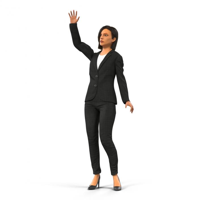 3D model Business Woman Mediterranean Rigged