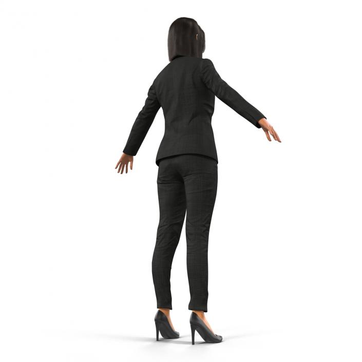 3D model Business Woman Mediterranean Rigged