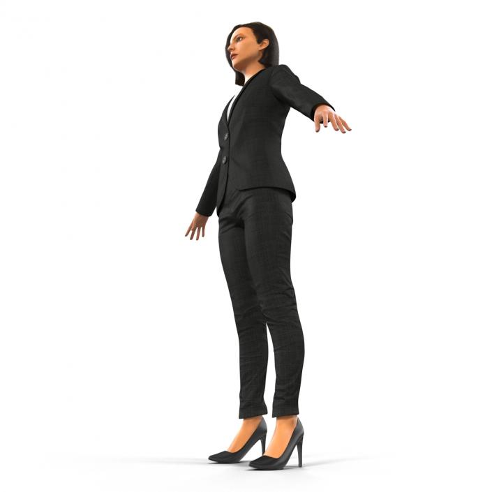 3D model Business Woman Mediterranean Rigged