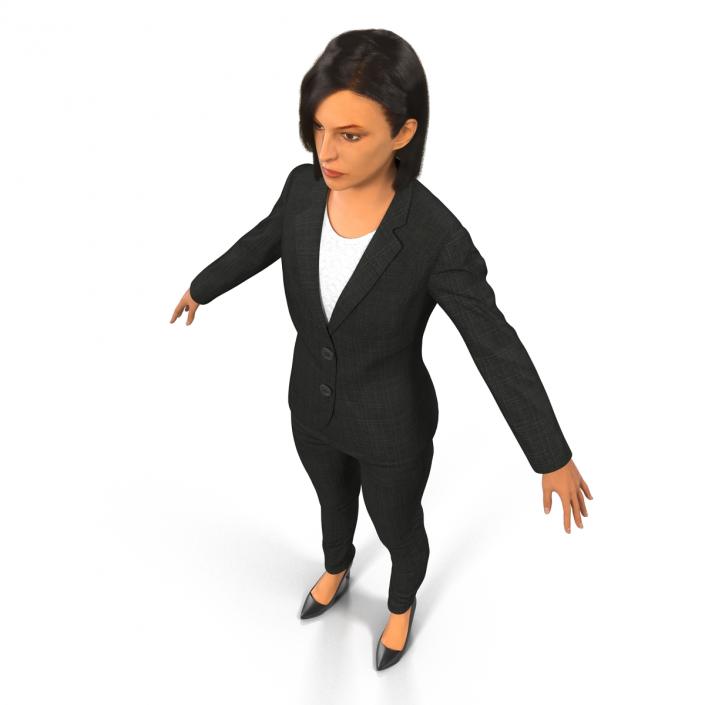 3D model Business Woman Mediterranean Rigged