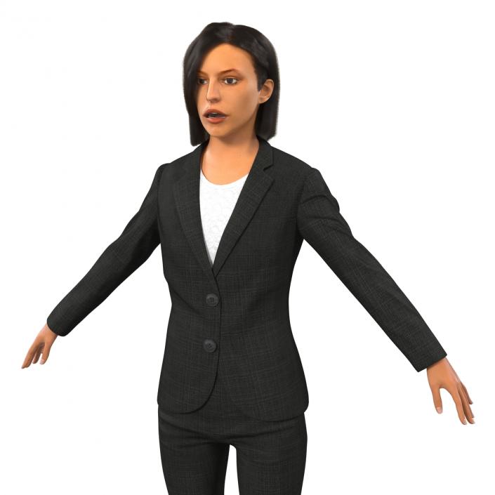 3D model Business Woman Mediterranean Rigged