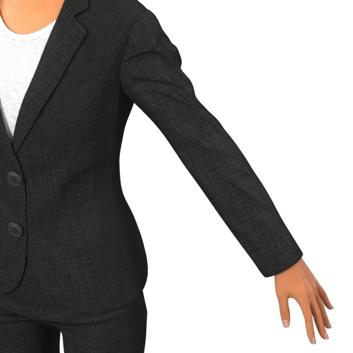 3D model Business Woman Mediterranean Rigged