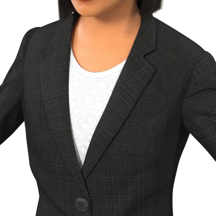 3D model Business Woman Mediterranean Rigged