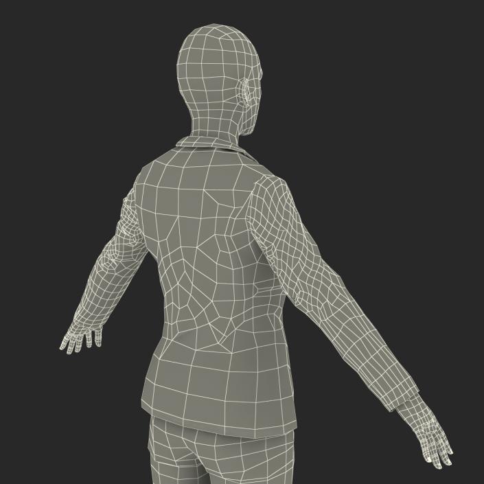 3D model Business Woman Mediterranean Rigged