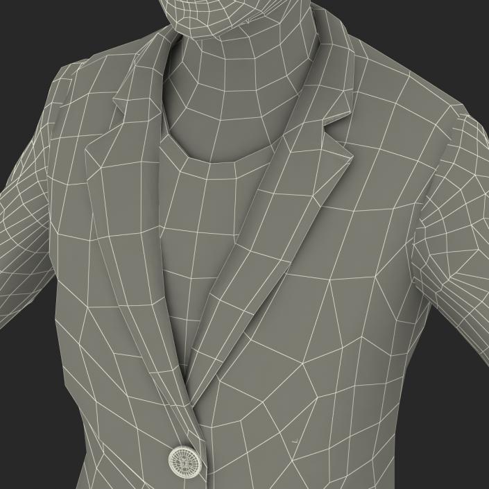 3D model Business Woman Mediterranean Rigged