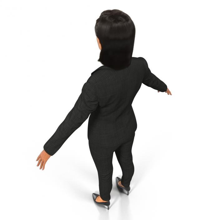 3D Business Woman Mediterranean model