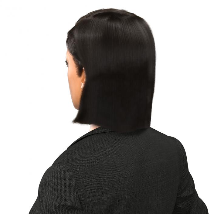 3D Business Woman Mediterranean model