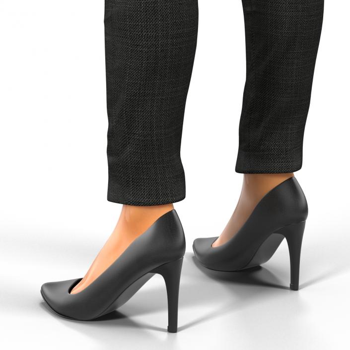 3D Business Woman Mediterranean model