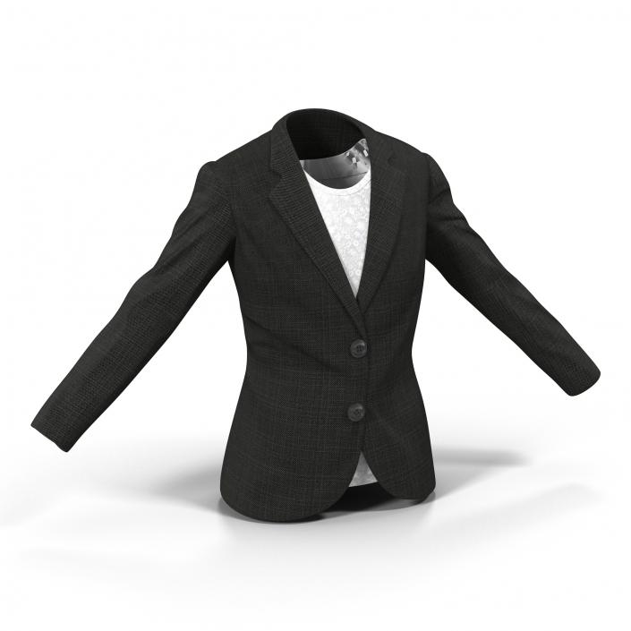 Women Suit Jacket 3D