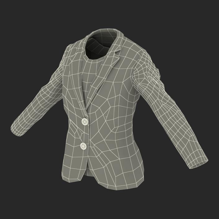 Women Suit Jacket 3D