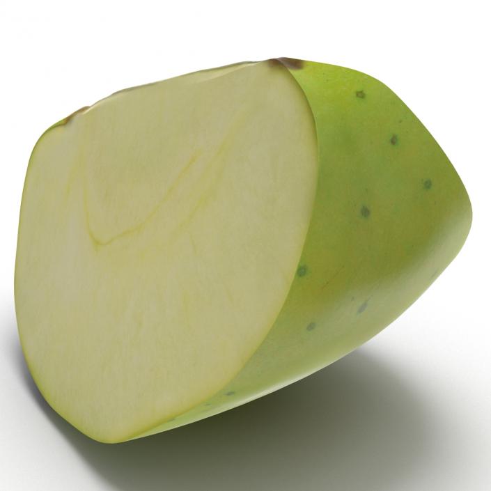 Green Apple Slice 3 3D model