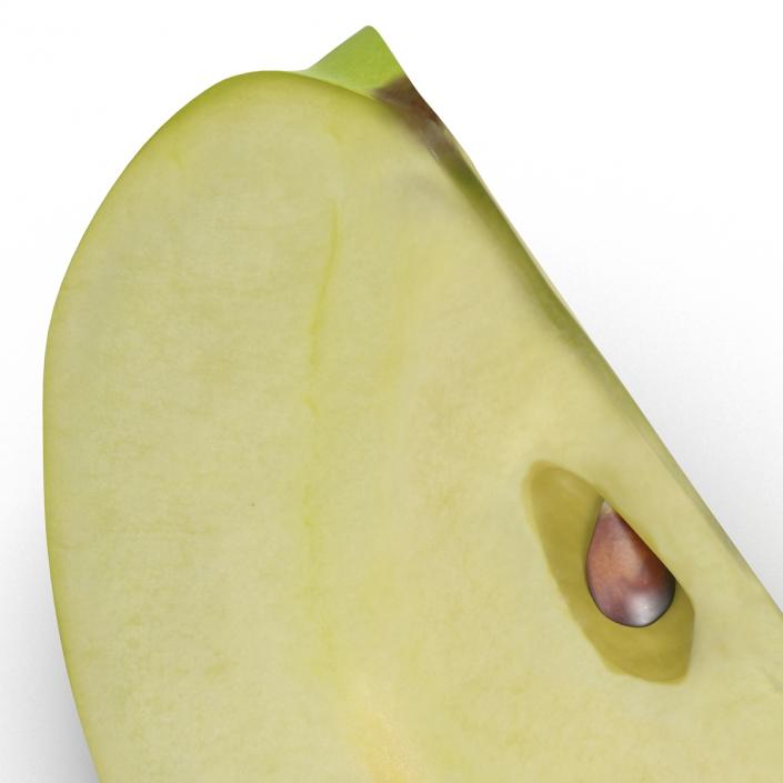 Green Apple Slice 3 3D model