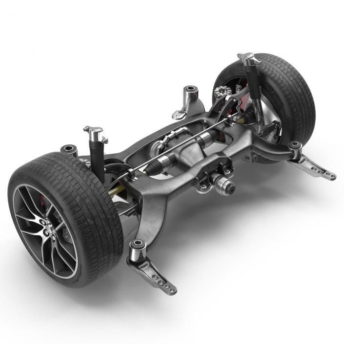 3D model Sedan Back Axle