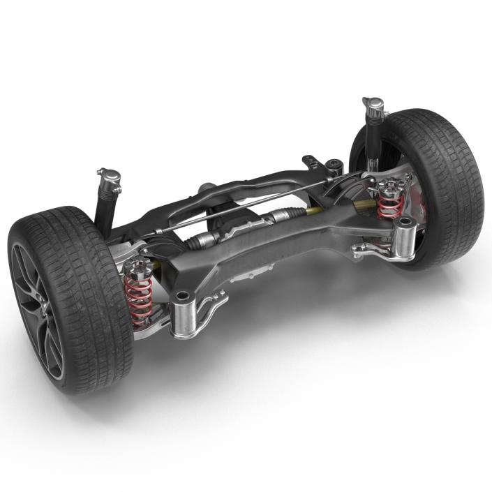 3D model Sedan Back Axle