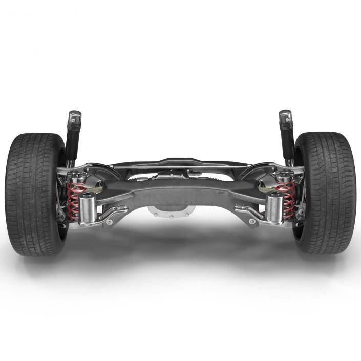 3D model Sedan Back Axle