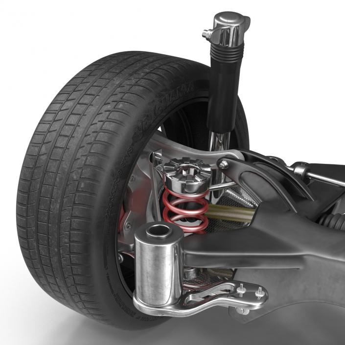 3D model Sedan Back Axle