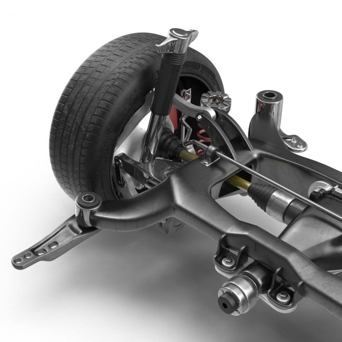 3D model Sedan Back Axle