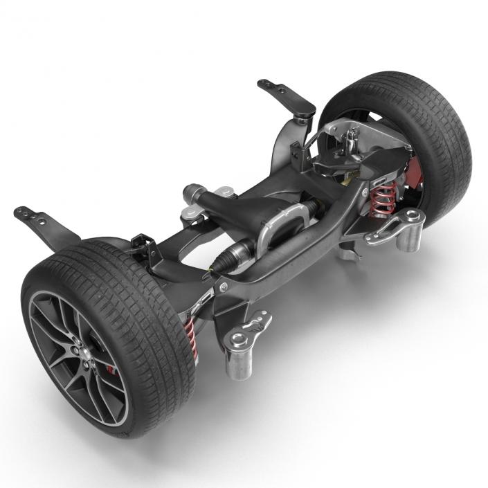 3D model Sedan Back Axle