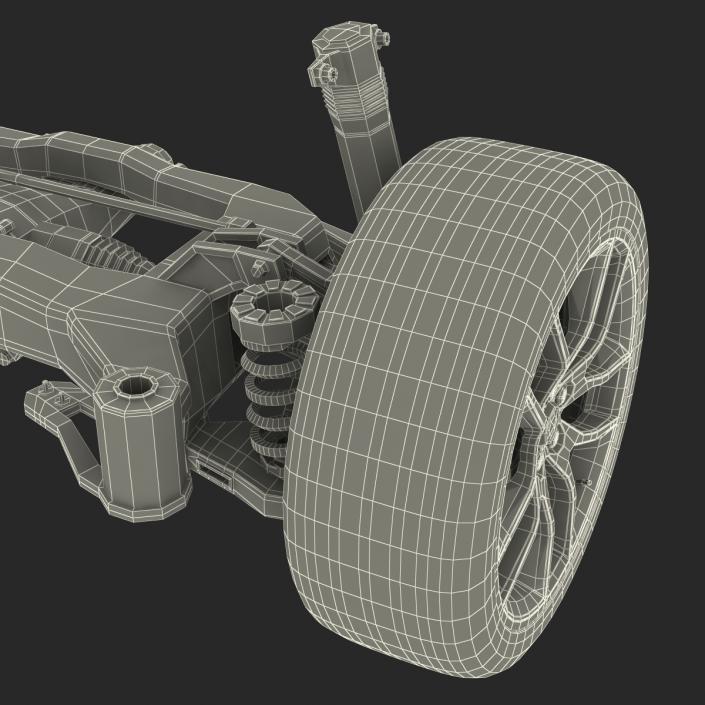 3D model Sedan Back Axle