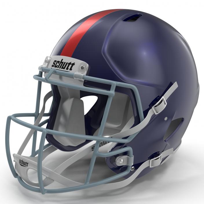 Football Helmet 3 Schutt Blue 3D model