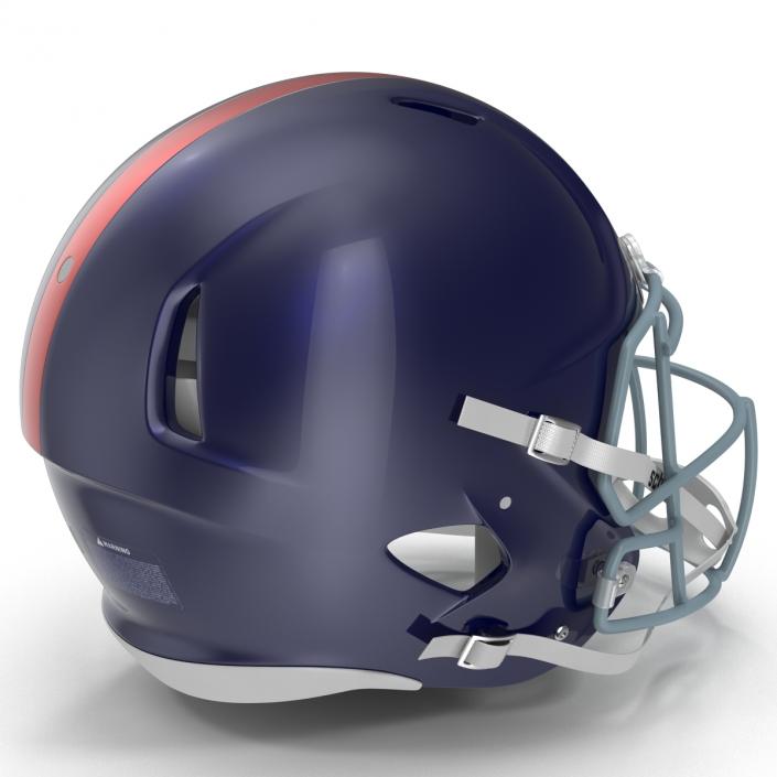 Football Helmet 3 Schutt Blue 3D model