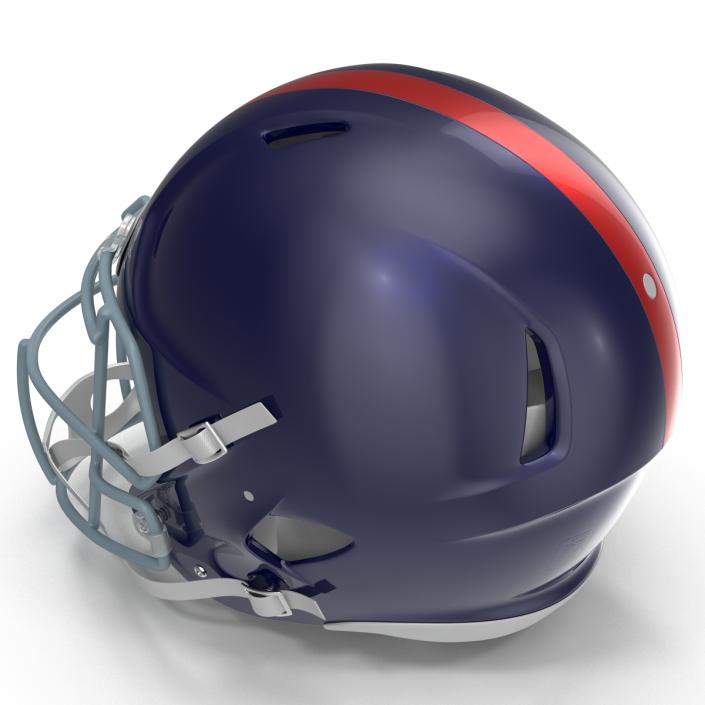 Football Helmet 3 Schutt Blue 3D model