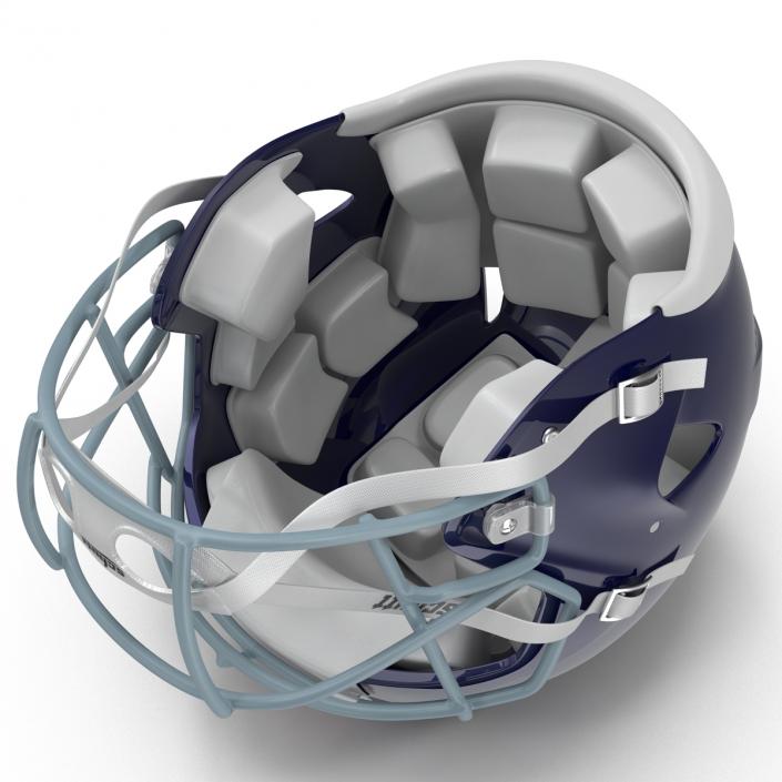 Football Helmet 3 Schutt Blue 3D model