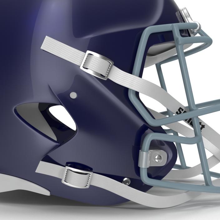 Football Helmet 3 Schutt Blue 3D model