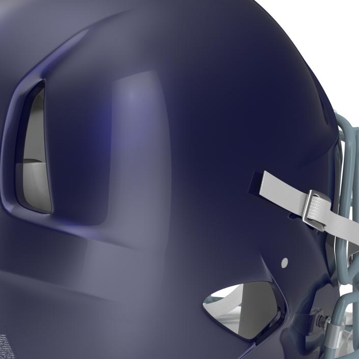 Football Helmet 3 Schutt Blue 3D model