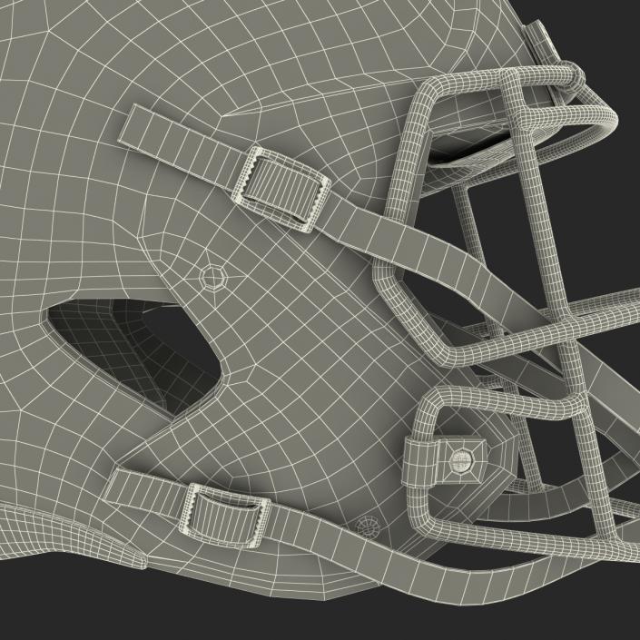 Football Helmet 3 Schutt Blue 3D model