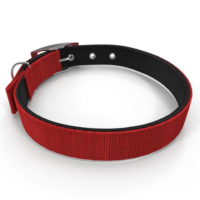 3D Dog Collar 3 Red