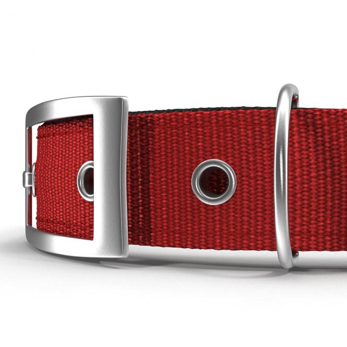 3D Dog Collar 3 Red