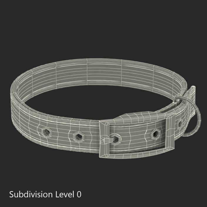 3D Dog Collar 3 Red