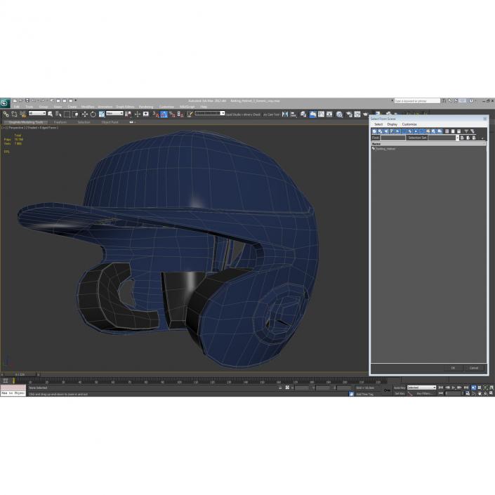 Batting Helmet 3 Generic 3D model