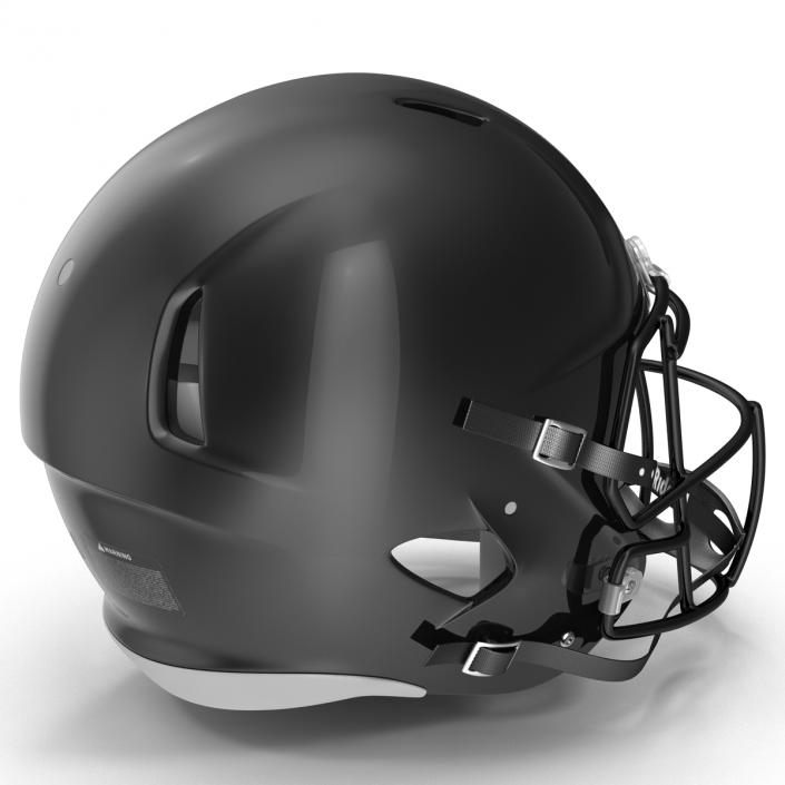 3D Football Helmet 3 Riddell Black