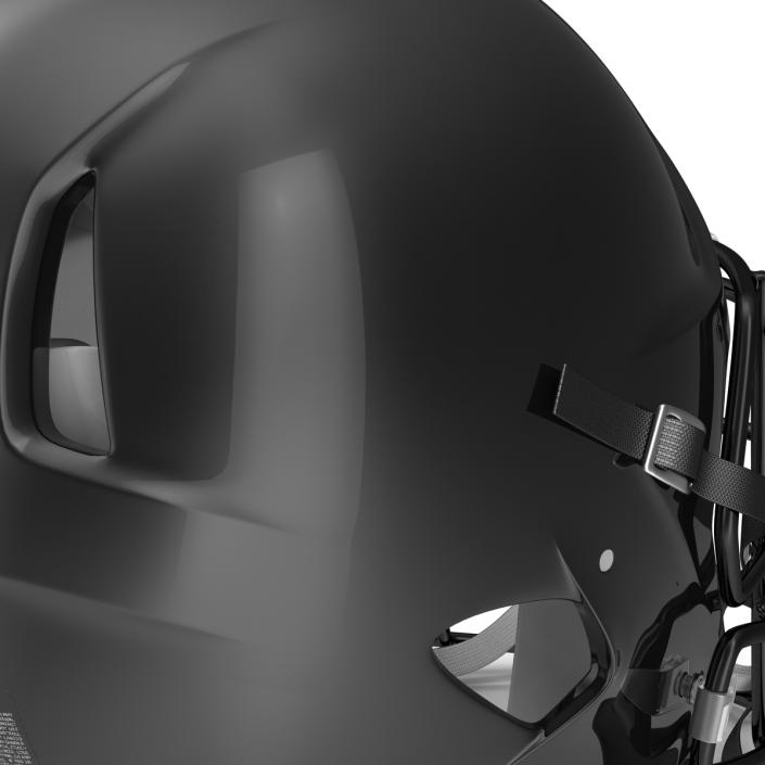 3D Football Helmet 3 Riddell Black