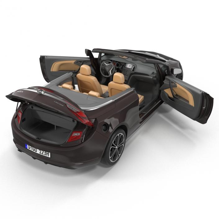 3D model Buick Cascada 2016 Rigged