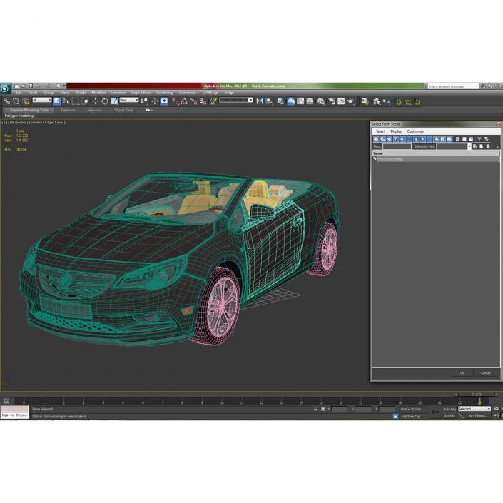 3D model Buick Cascada 2016 Rigged