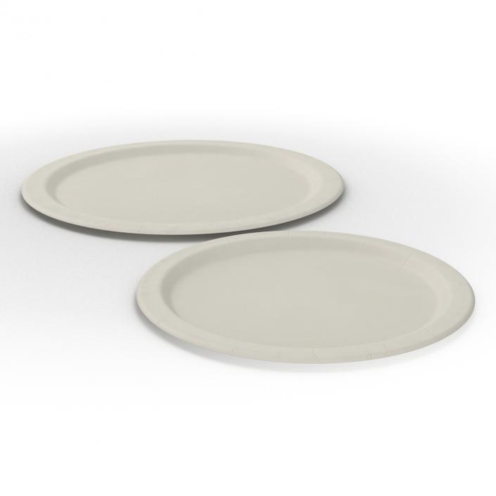 3D Paper Plates 3D Models Set