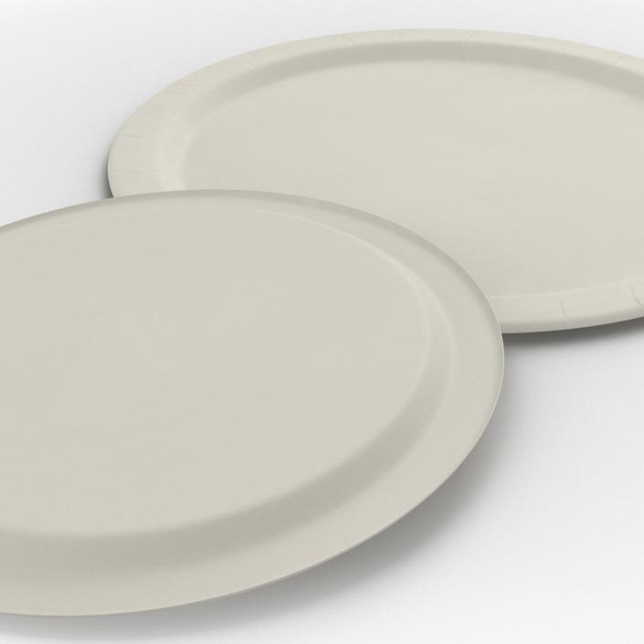 3D Paper Plates 3D Models Set