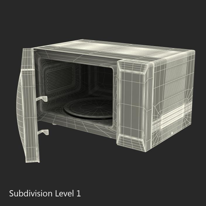 Microwave Oven 3 Generic 3D model