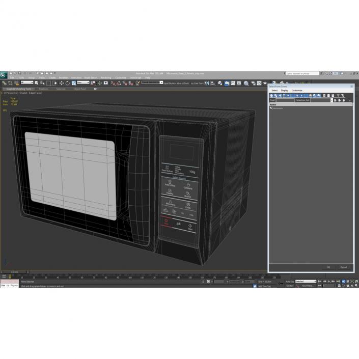 Microwave Oven 3 Generic 3D model