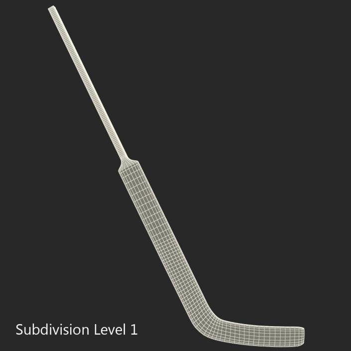 3D Goalie Hockey Stick CCM model