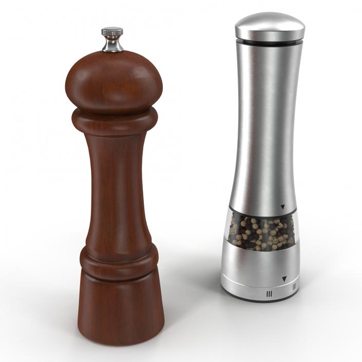 3D Pepper Mills Collection model